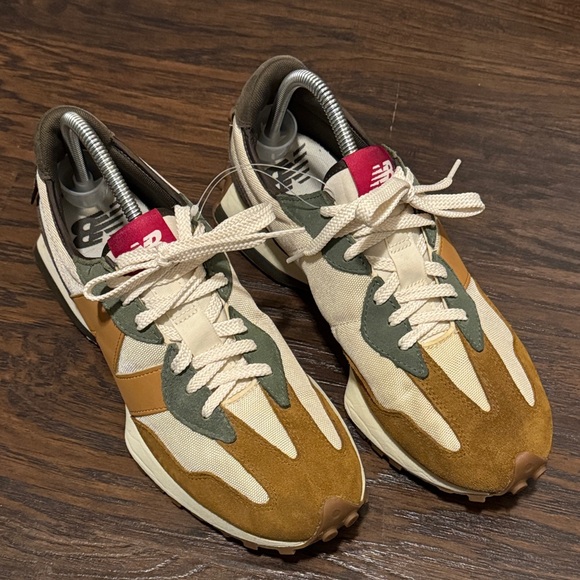 New Balance Men's Tan and Green Sneakers - Picture 4 of 12